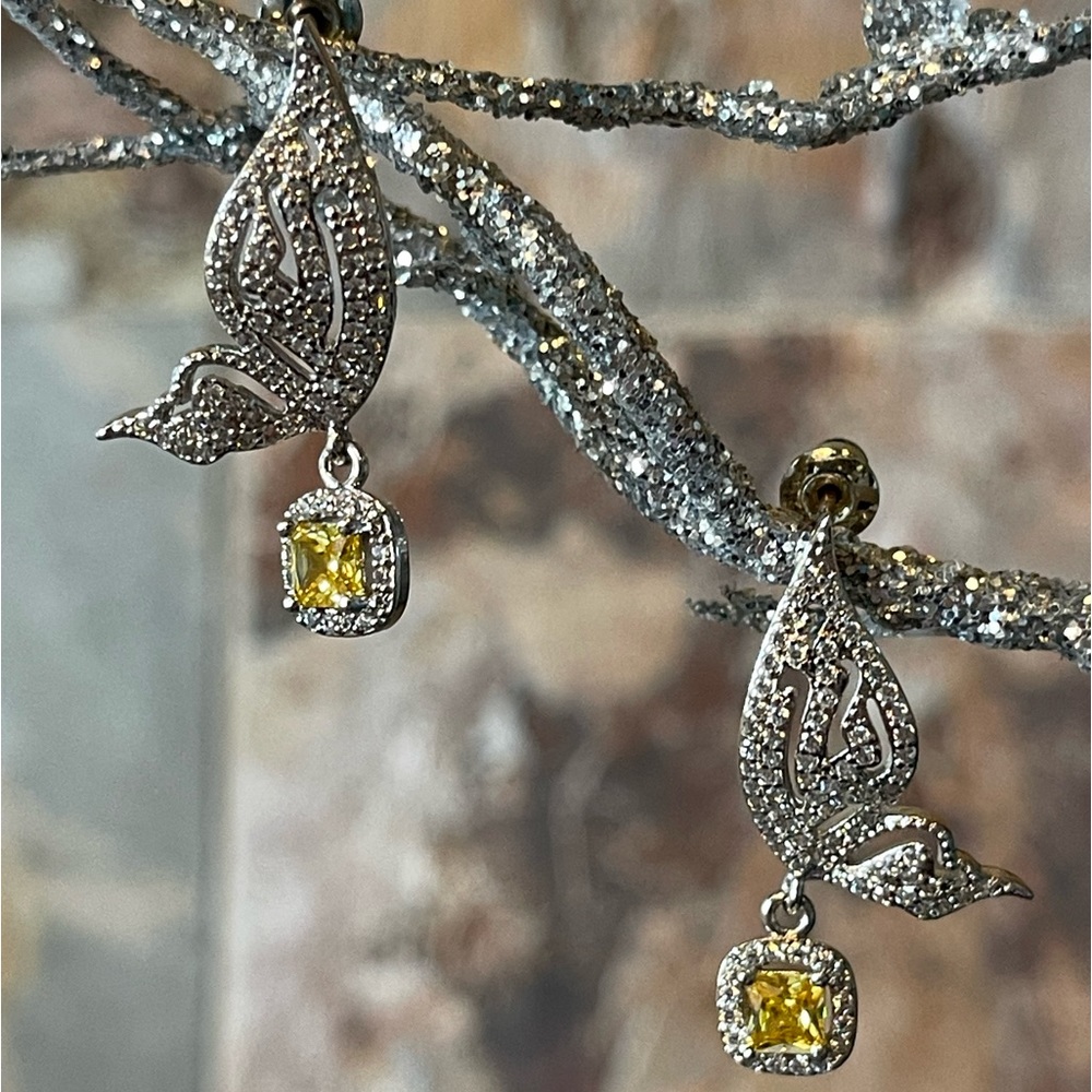 Swarovski Crystals The Lonti Butterfly Earrings - Picture 5 of 6